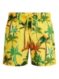 Vilebrequin Palms Offset swim shorts - Yellow