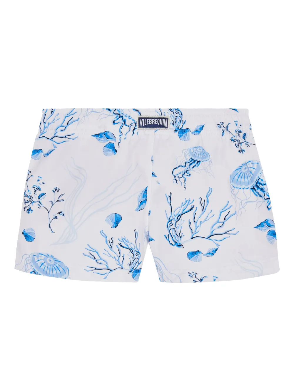Vilebrequin Kids Medusa and Shells zwembroek Wit