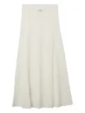 GANNI pointelle-knit maxi skirt - Neutrals