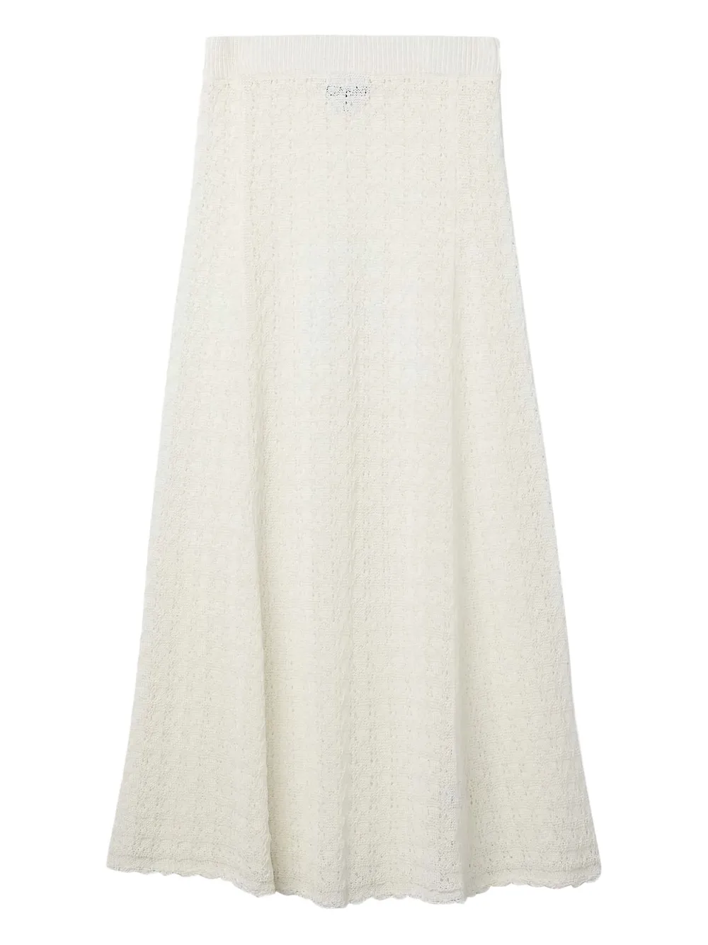 GANNI Gebreide maxi-rok - Beige