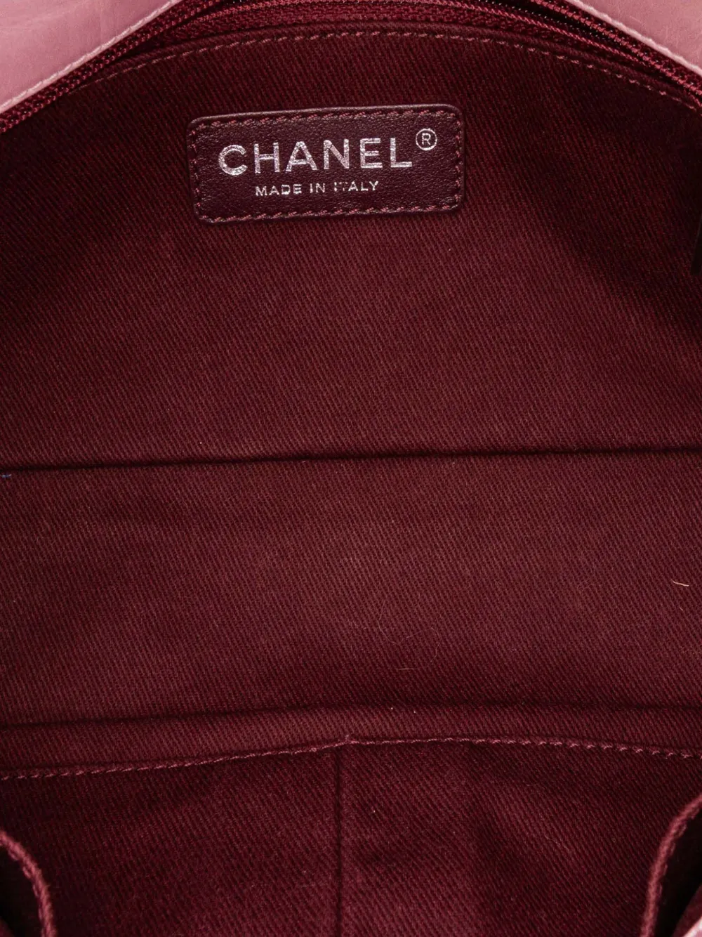 Pre-owned Chanel 2016-2017 Medium Cc Quilted Metallic Calfskin Coco Pleats Flap Crossbody Bag