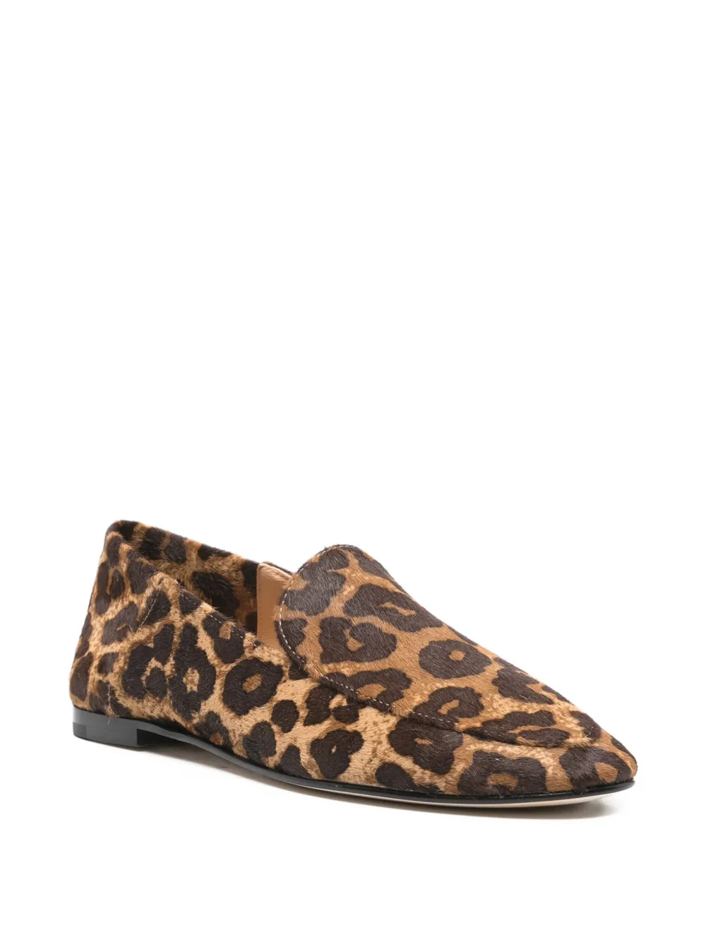 Dear Frances Loafers met dierenprint Bruin