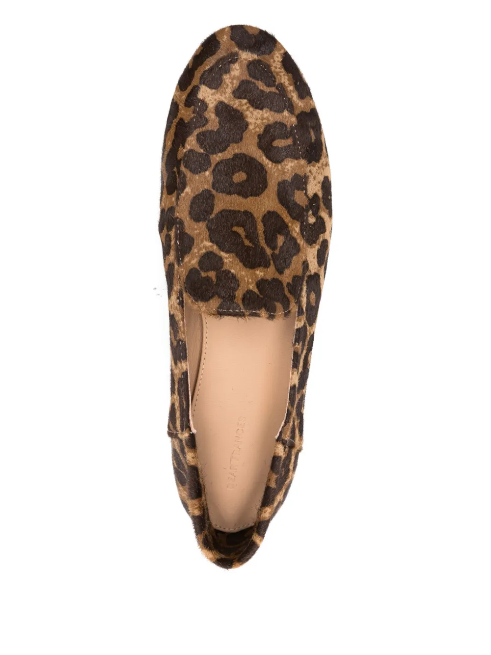 Dear Frances Loafers met dierenprint Bruin