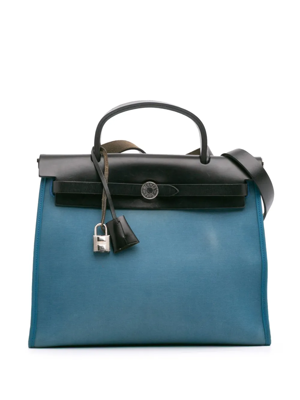Hermès Pre-Owned 2015-2018 Toile Herbag Zip 31 satchel - ブラック Hermès Pre-Owned 2015-2018 Toile Herbag Zip 31 satchel - ブラック