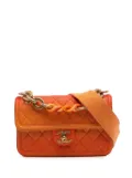 CHANEL Pre-Owned 2019 Small Quilted Caviar Sunset On The Sea Flap satchel - Orange
