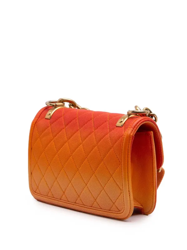 Small Orange Chanel Flap Bag Chanel 2020 Orange Classic Mini Flap