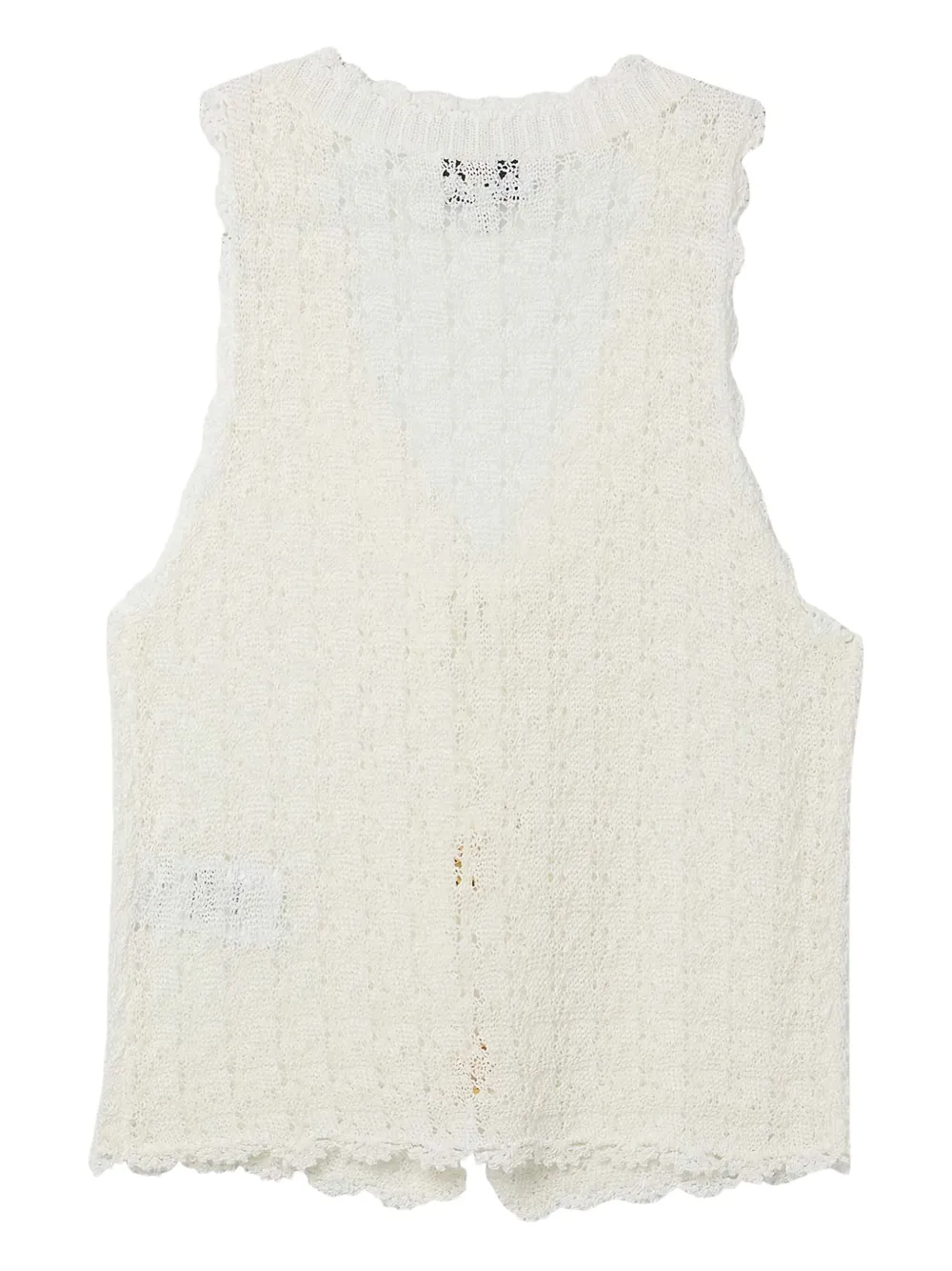 GANNI Gebreid vest Beige