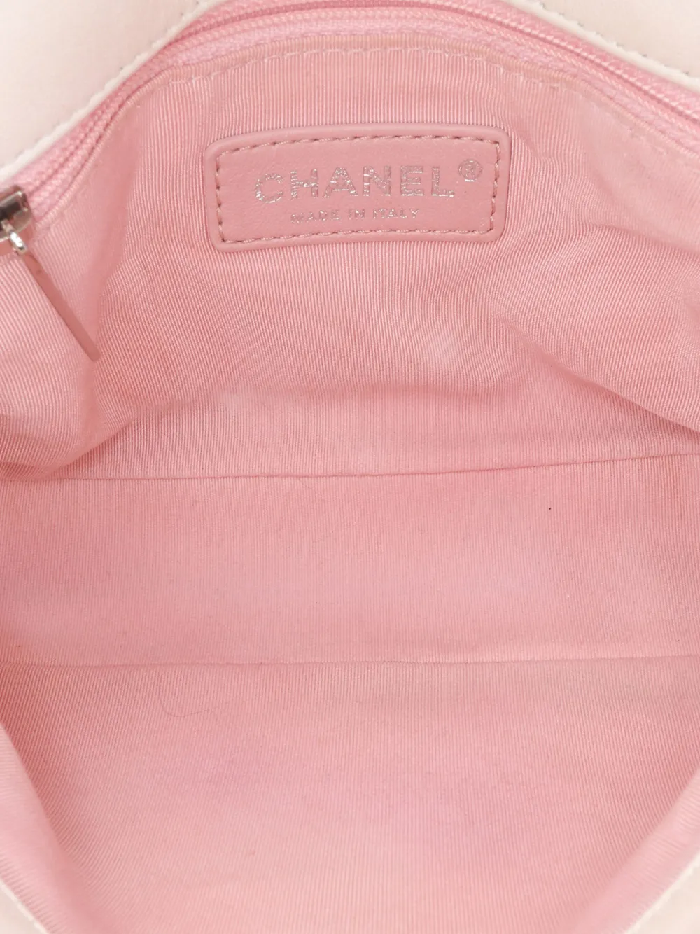 Pre-owned Chanel 2019 Quilted Lambskin And Tweed Elegant Trim Flap Satchel