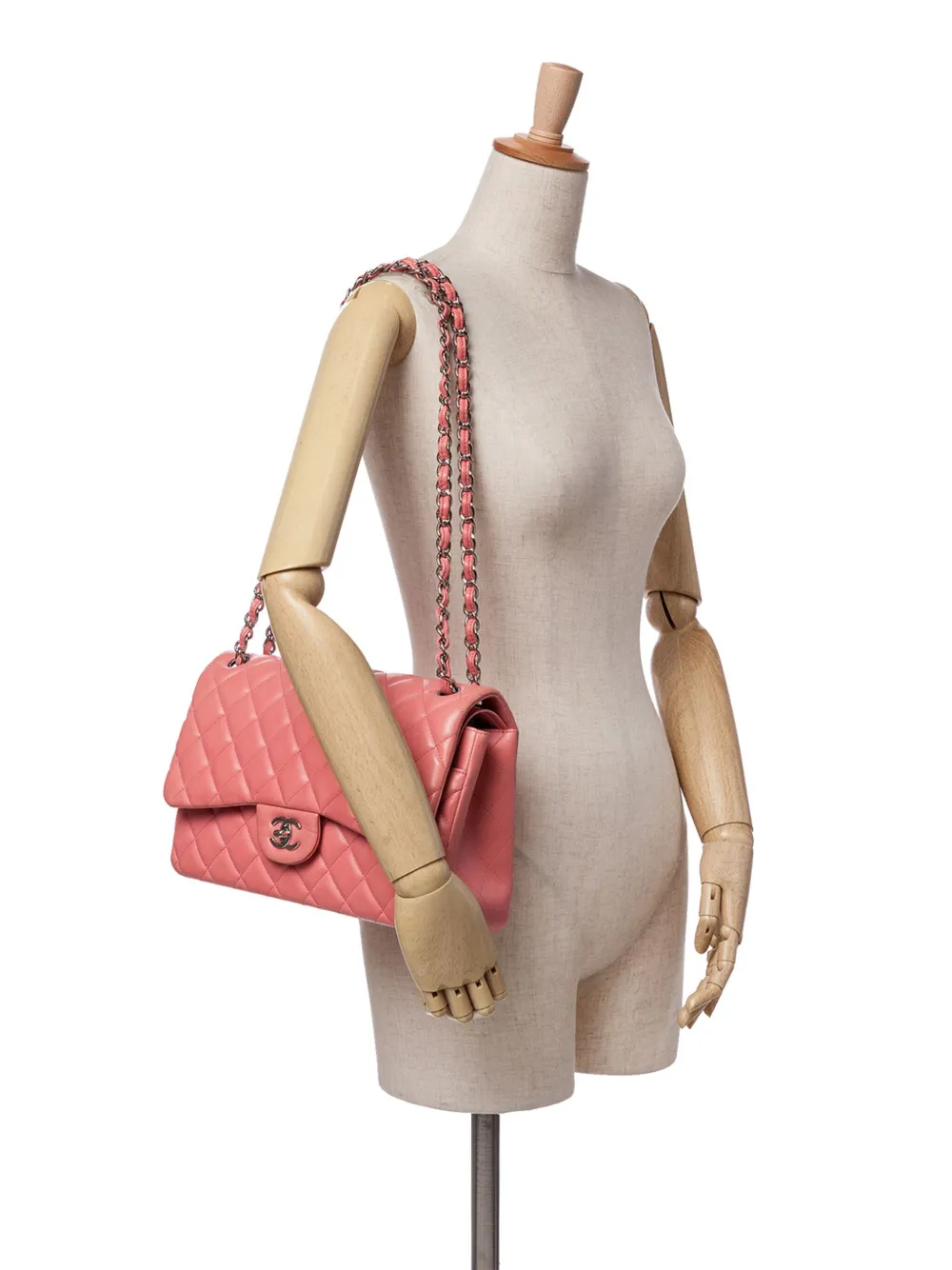CHANEL Pre-Owned 2012 Jumbo Classic Lambskin Double Flap shoulder bag | Pre-Owned | Image 2