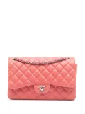 CHANEL Pre-Owned 2012 Jumbo Classic Lambskin Double Flap shoulder bag - Pink