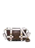Fendi Pre-Owned 2010-2025 Mini Zucca Glazed Fabric Cage Baguette satchel - Brown