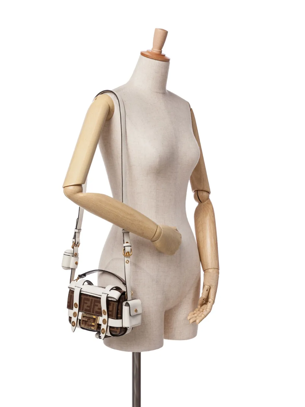 Fendi Pre-Owned 2010-2025 Mini Zucca Glazed Fabric Cage Baguette satchel | Pre-Owned | Image 2
