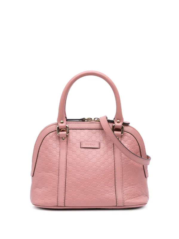 【美品】GUCCI マイクロシマ ピンク ハンドバッグ ドーム型 美品】GUCCI マイクロシマ ピンク ハンドバッグ ドーム型 - メルカリ