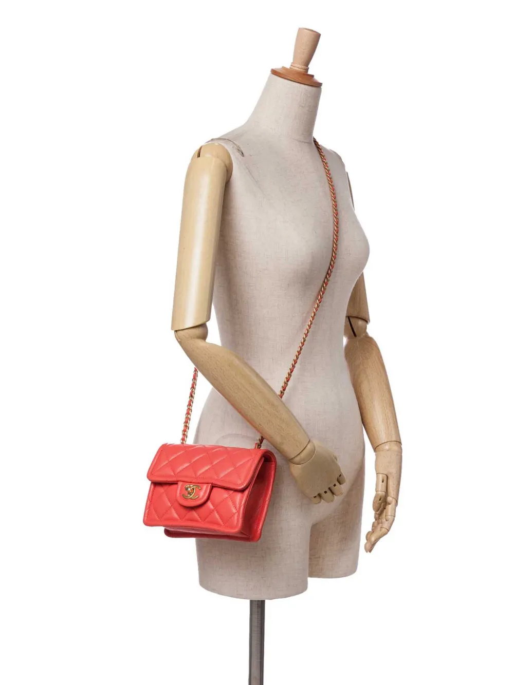 CHANEL Pre-Owned 2021 Mini Quilted Caviar Sweet Classic Flap crossbody bag | Pre-Owned | Image 2