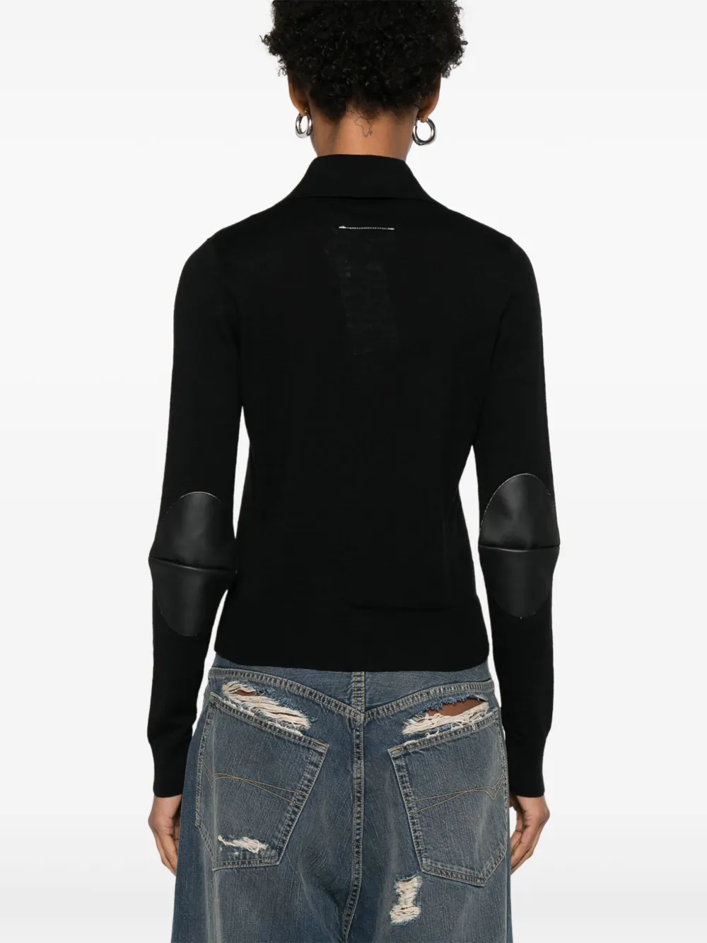 MM6 Maison Margiela Gebreid vest Zwart