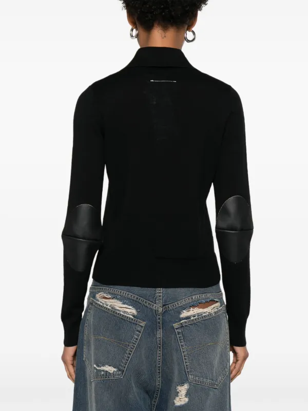 MM6 Maison Margiela ニット カーディガン | ブラック | FARFETCH JP