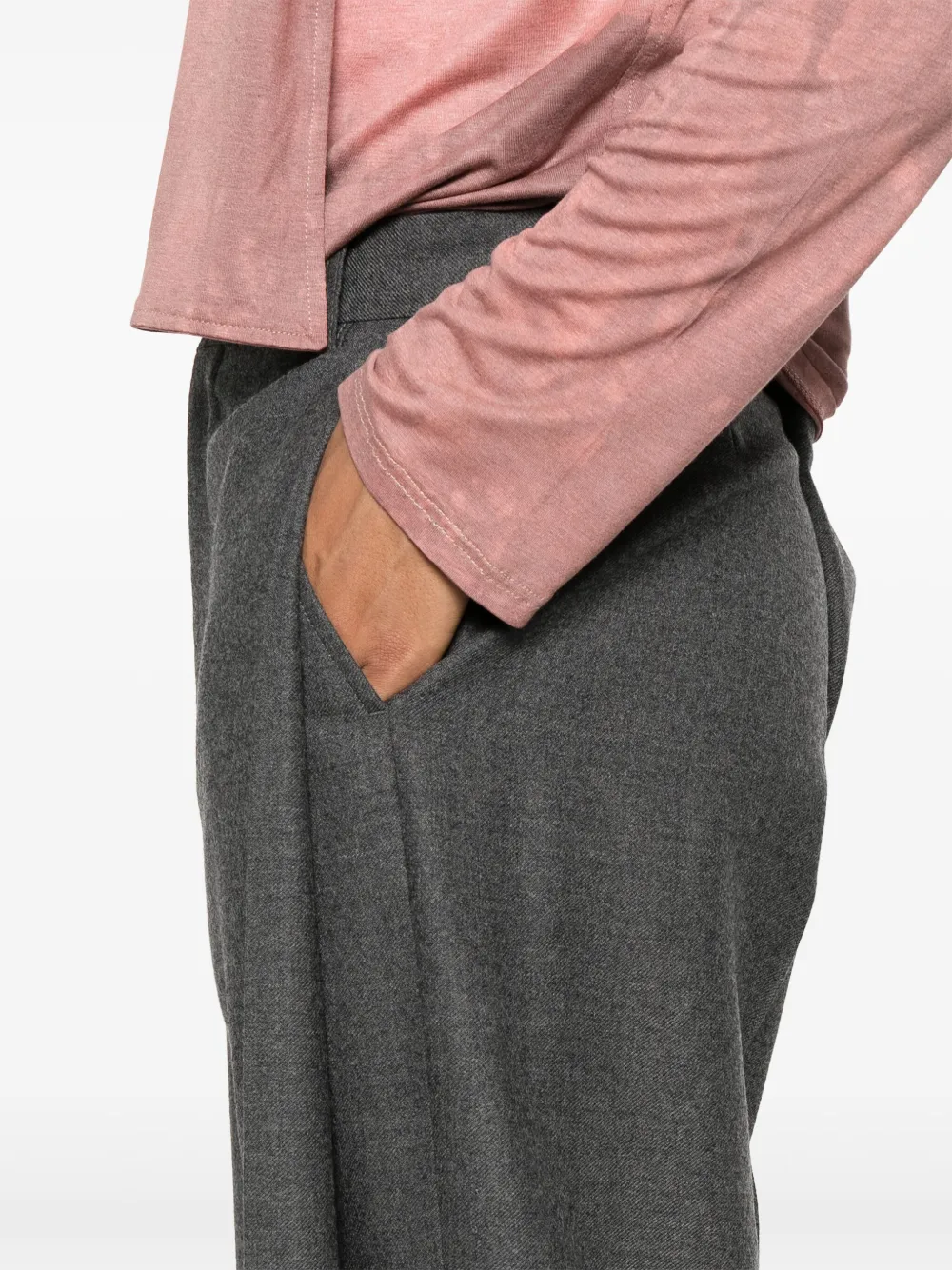 MM6 Maison Margiela Broek van scheerwol Grijs