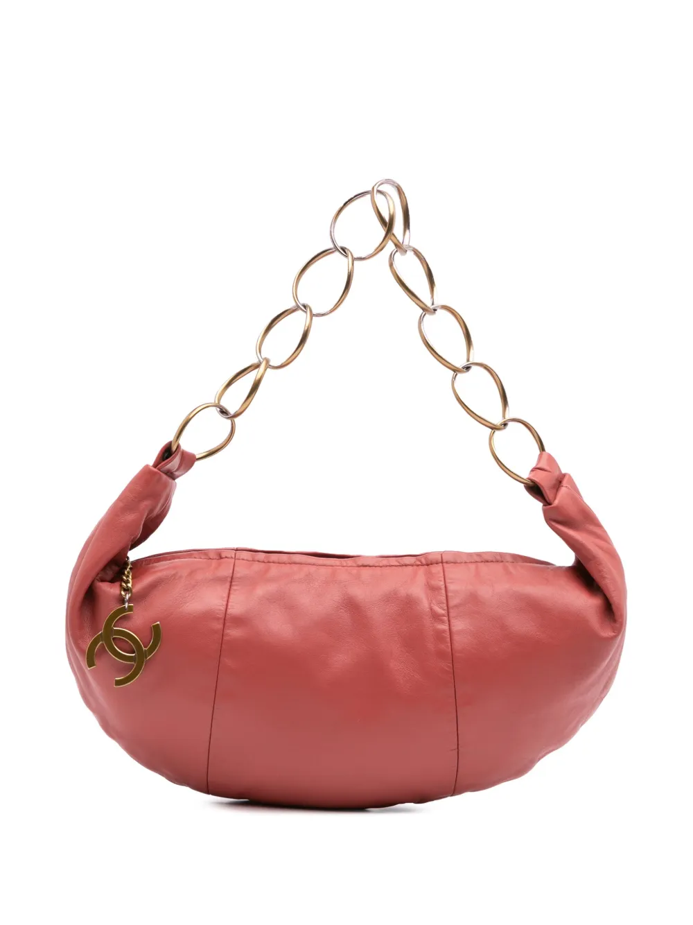 CHANEL Pre-Owned 2002-2003 CC Ring Tasche aus Lammleder | Rot | Image 1