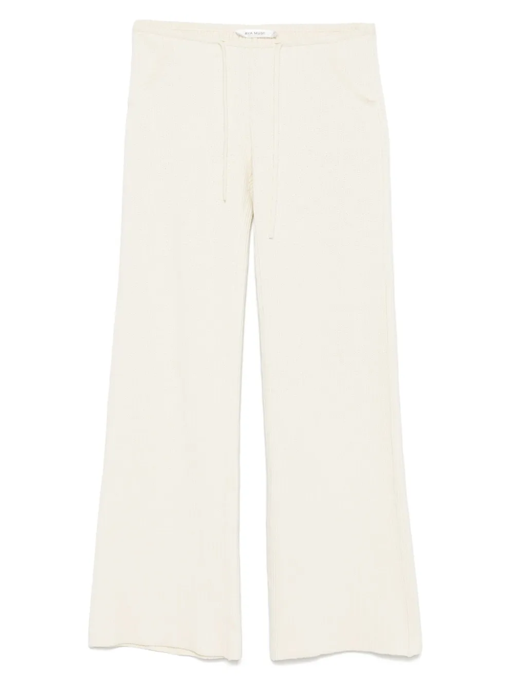 Aya Muse Broek van katoenblend Beige
