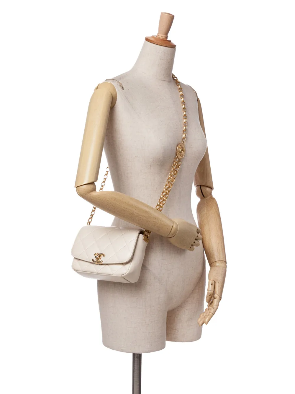 CHANEL Pre-Owned 2020 kleine CC Coin Flap Umhängetasche aus gestepptem Lammleder | Pre-owned & Archive | Image 2