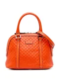Gucci Pre-Owned 2016-2024 Mini Microguccissima Dome satchel - Orange