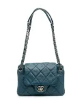 CHANEL Pre-Owned 2013-2014 Quilted Lambskin Accordion Flap shoulder bag - Blue