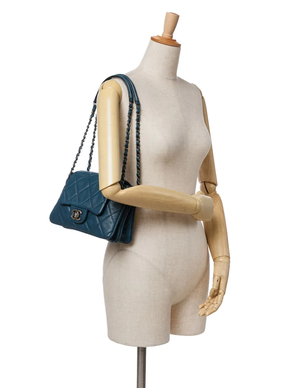 CHANEL Pre-Owned 2013-2014 Quilted Lambskin Accordion Flap shoulder bag | Pre-Owned | Image 2