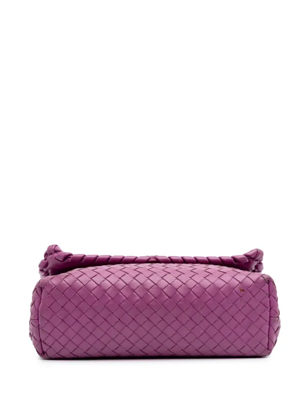 Bottega Veneta Pre-Owned 2012-2024 Small Nappa Intrecciato Olympia Shoulder  Bag Purple FARFETCH IN