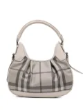 Burberry Pre-Owned 2018-2023 Smoked Check Coated Canvas Brooklyn hobo bag - Brown
