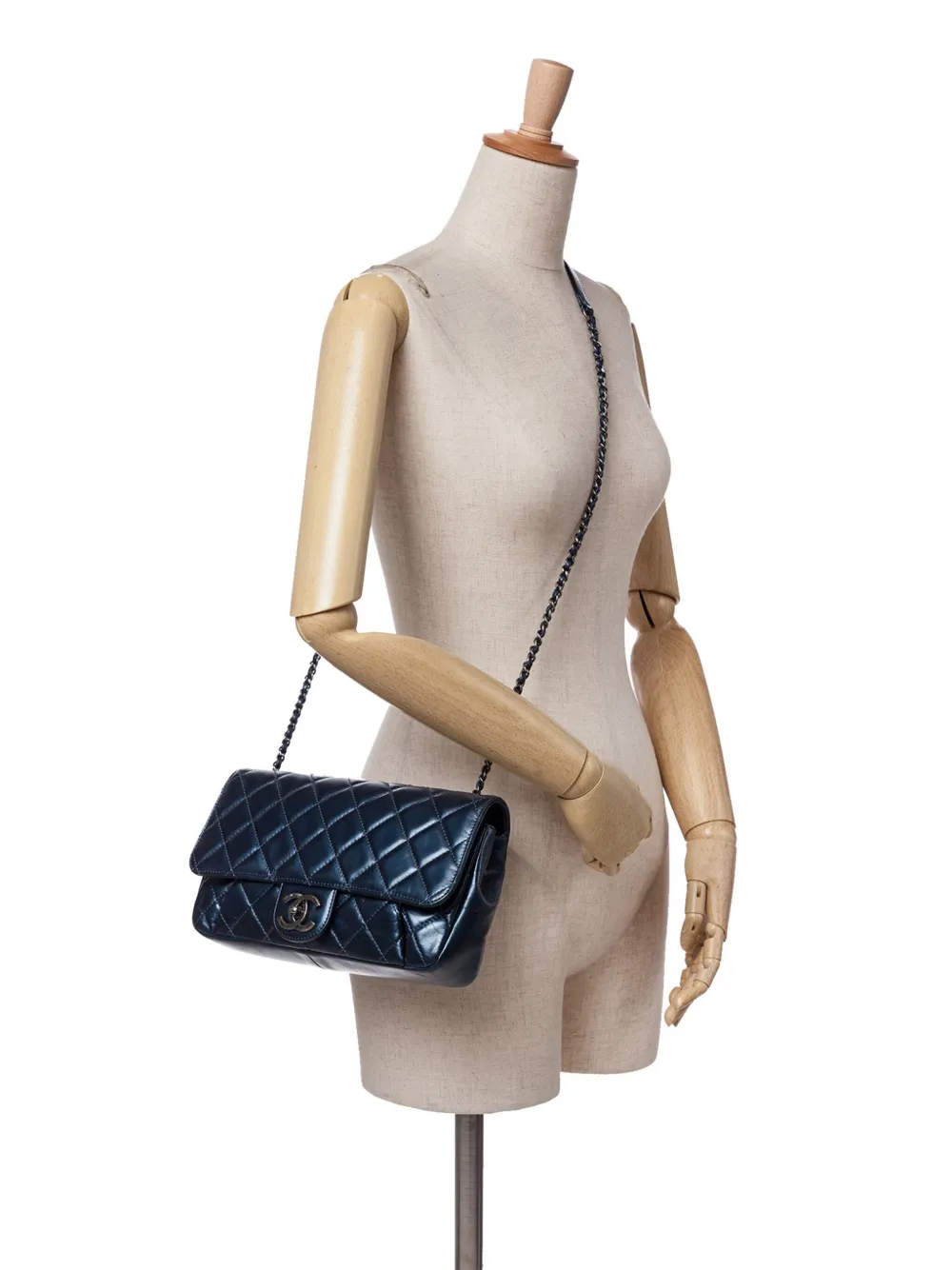 CHANEL Pre-Owned 2016-2017 Quilted Glazed Calfskin Coco Pleats Flap crossbody bag | Pre-Owned | Image 2