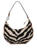 Céline Pre-Owned 2021 Zebra Print Canvas Ava shoulder bag - Brown