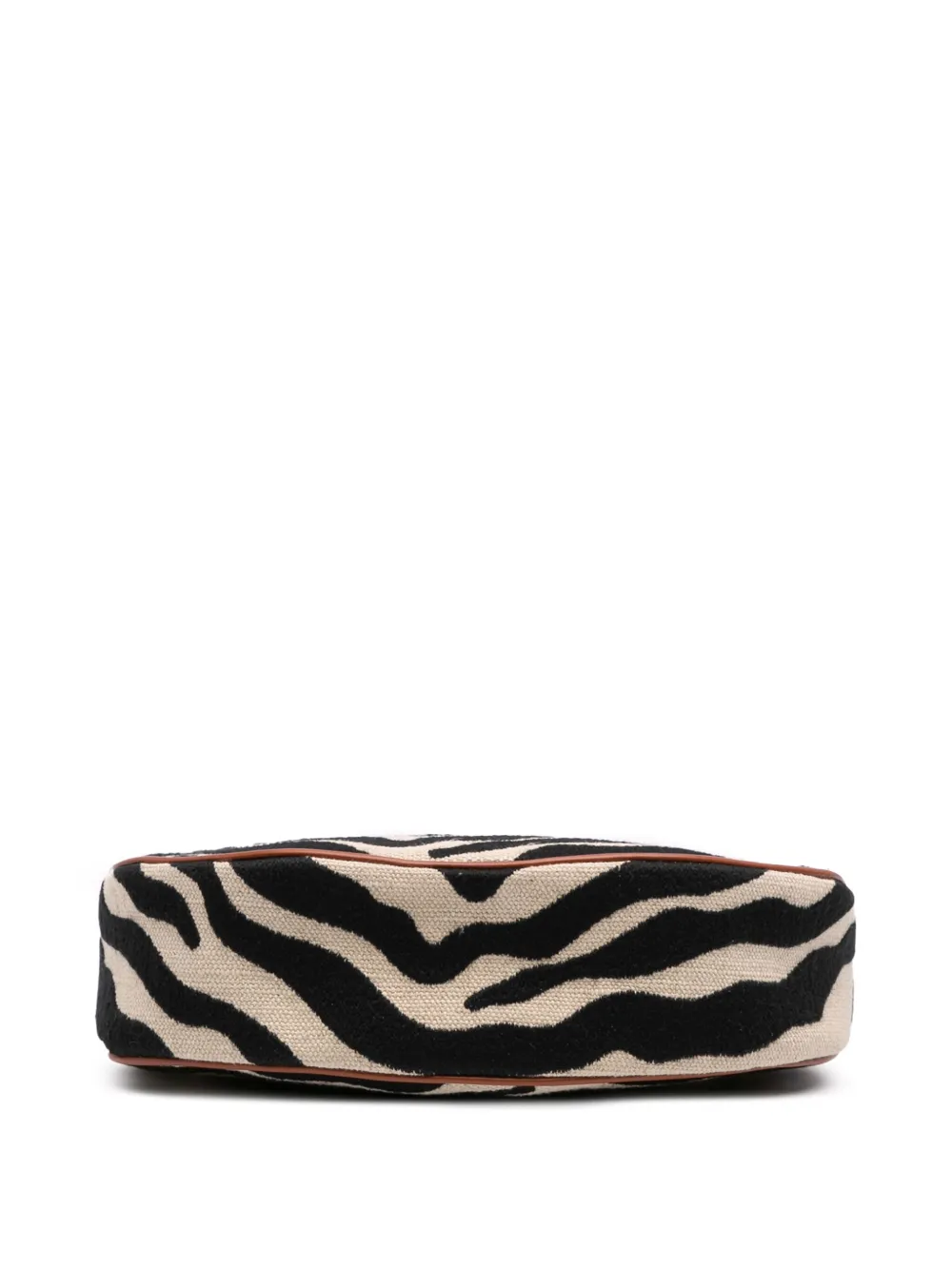 Pre-owned Celine 2021 Zebra Print Canvas Ava Shoulder Bag