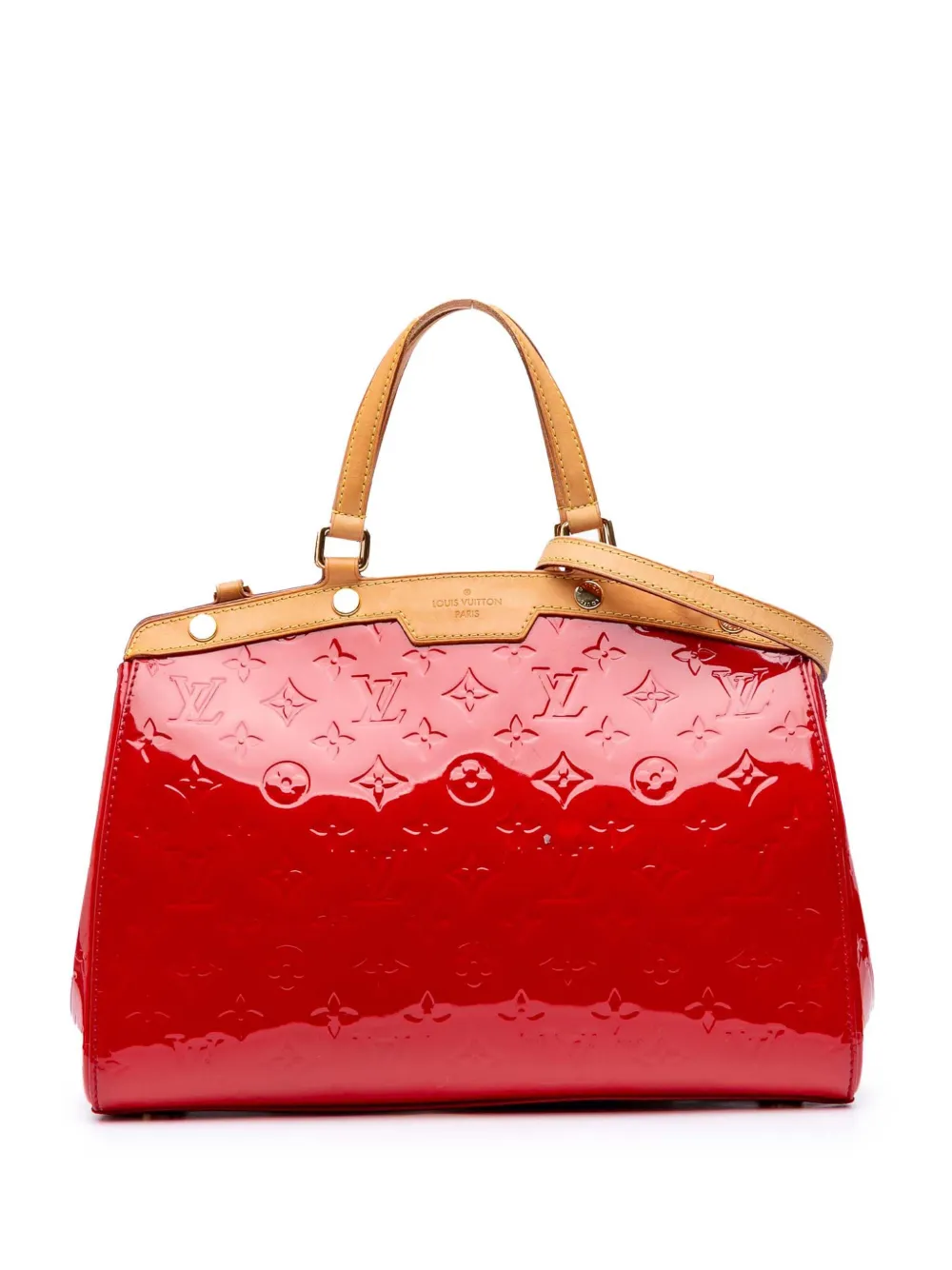 Pre-owned Louis Vuitton 2014 Monogram Vernis Brea Mm Satchel