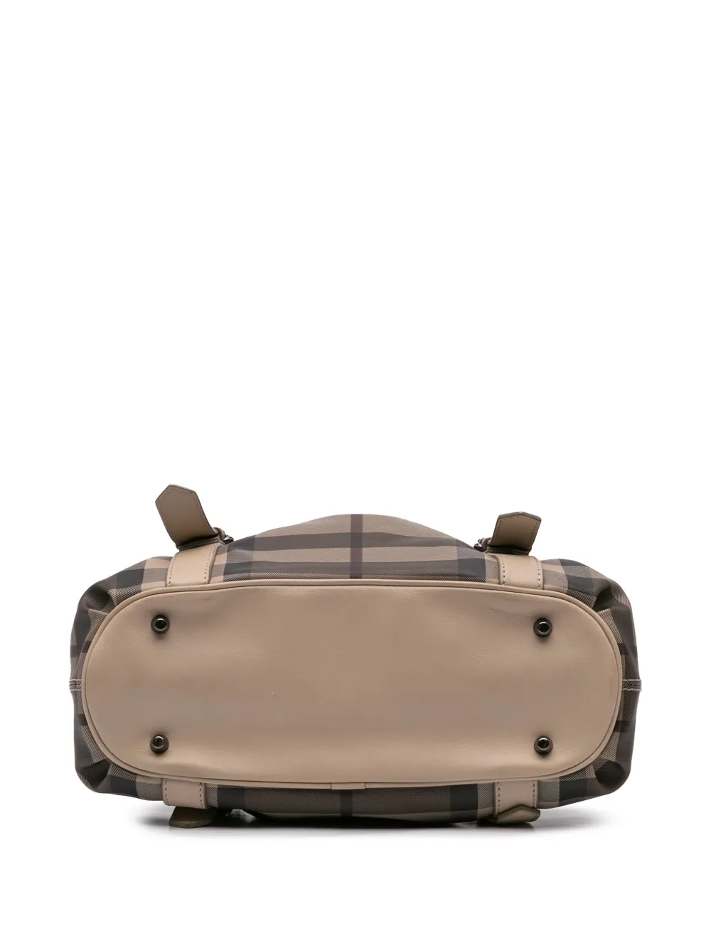Pre-owned Burberry 2000-2017 Smoke Check Coated Canvas Northfield Satchel