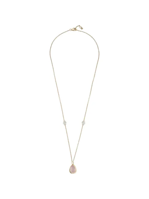 Mateo diamond and pink topaz necklace