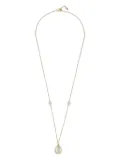 Mateo 14K yellow gold diamond and green amethyst necklace