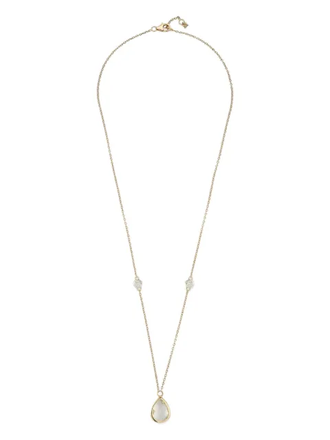 Mateo 14K yellow gold diamond and green amethyst necklace