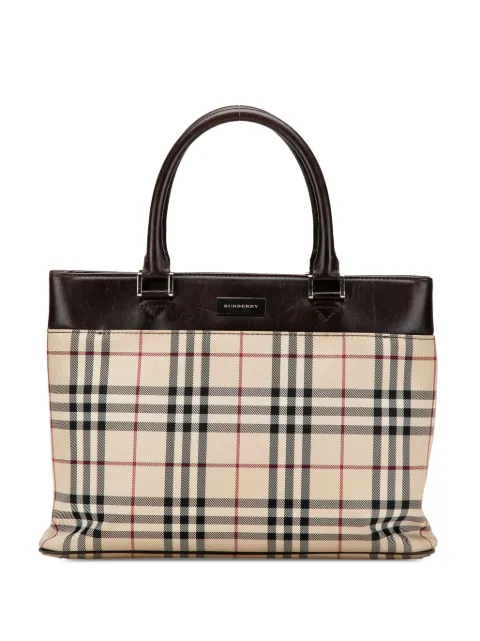 Burberry Pre-Owned 2000-2017 House Check Canvas tote bag