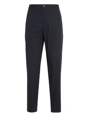 Emporio Armani elastic-waistband welt-pocket Trousers | Blue
