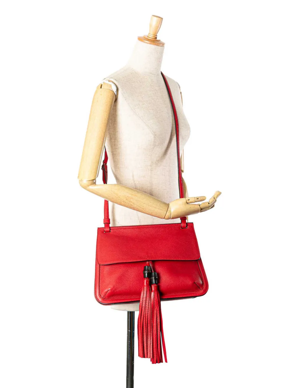 Gucci Pre-Owned شنطة كروس 'بامبو دايلي' جلد متوسطة 2000-2015 | كلاسيكيات | Image 2