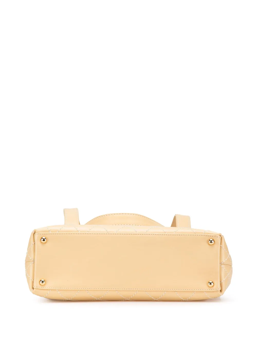 Pre-owned Chanel 2002-2003 Cc Calfskin Wild Stitch Flap Shoulder Bag In Brown