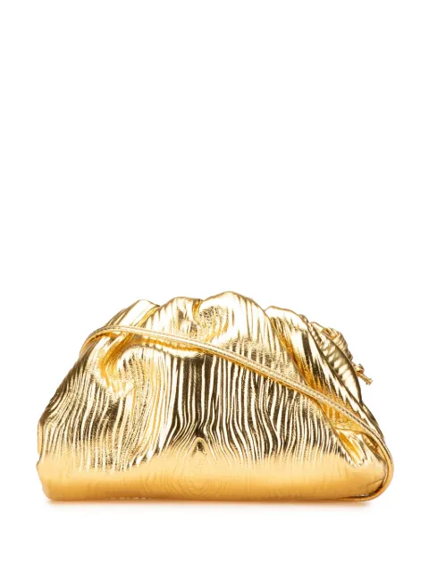 Bottega Veneta Pre-Owned bolsa crossbody Metallic Bark Embossed Lambskin The Mini Pouch 2012-2024