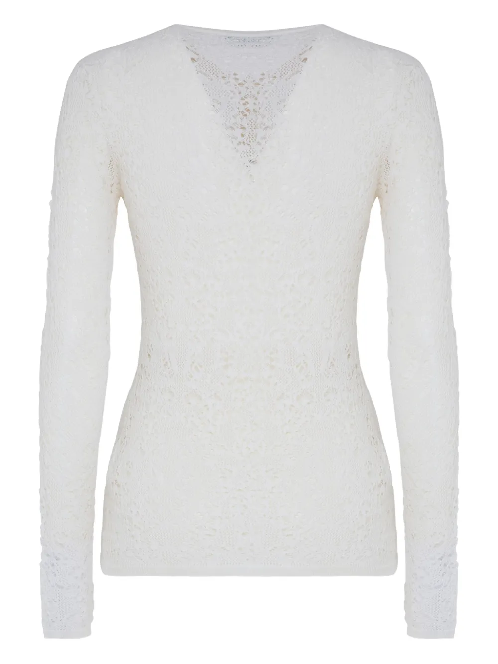Gabriela Hearst lace crew-neck sweater | Neutrals | Image 1