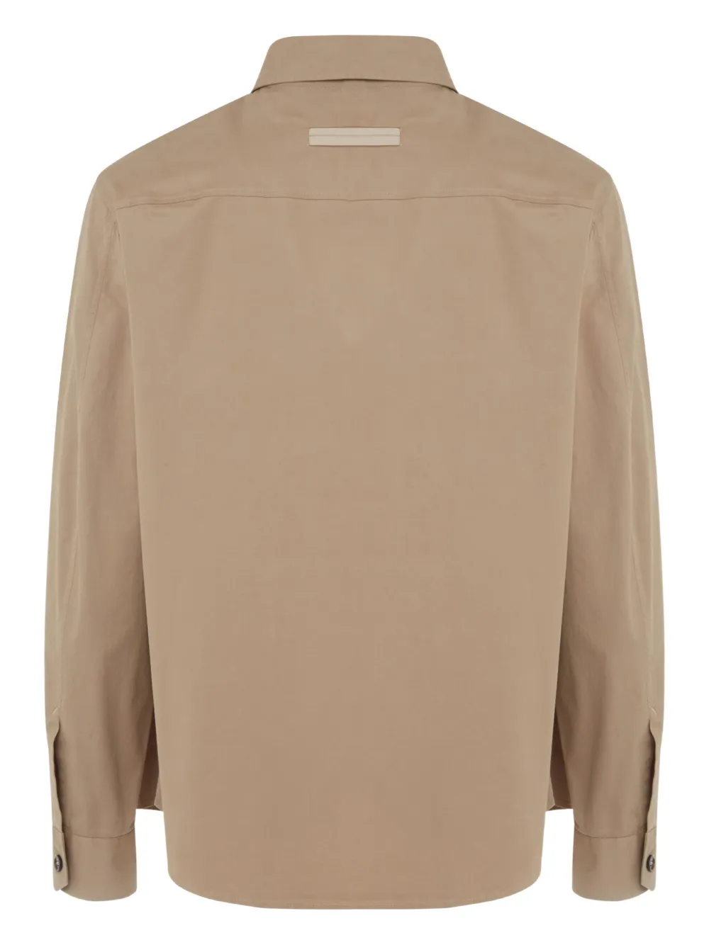Zegna double-pocket buttoned shirt Beige