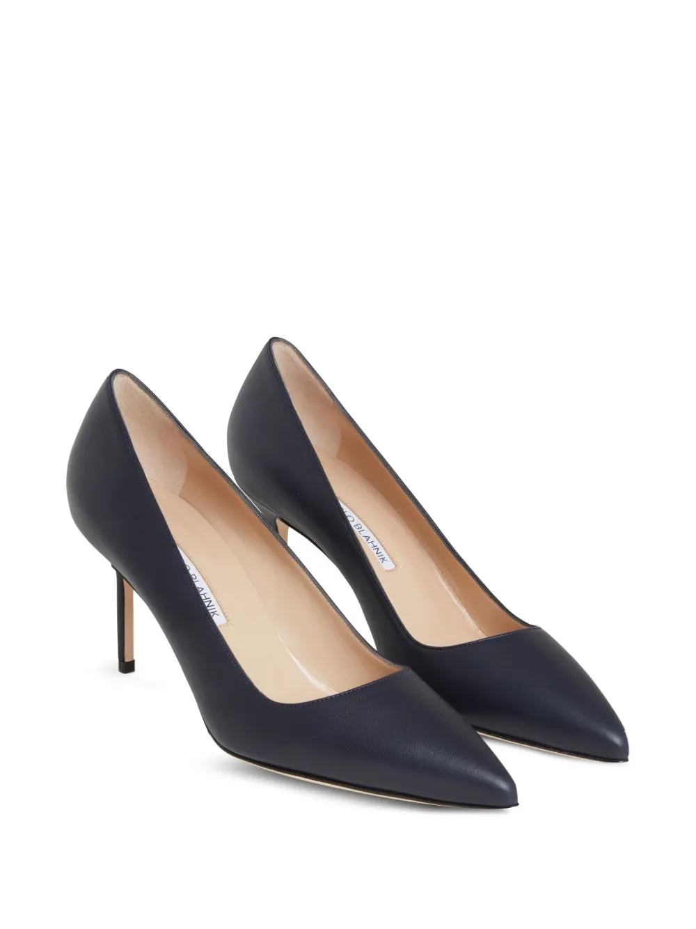 Manolo Blahnik 70mm pointed-toe stiletto pumps Blauw