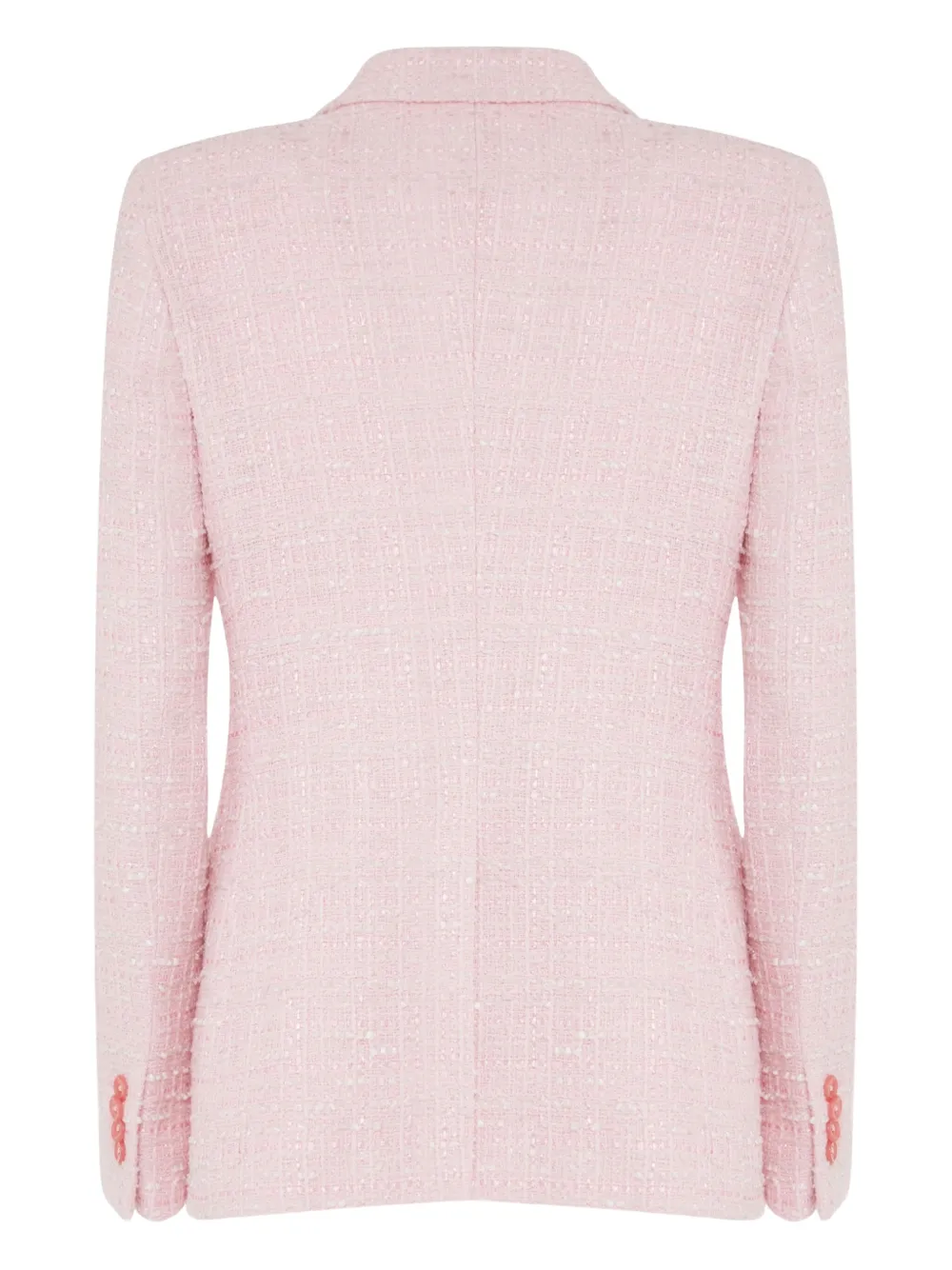 Tagliatore tweed double-breasted jacket Roze