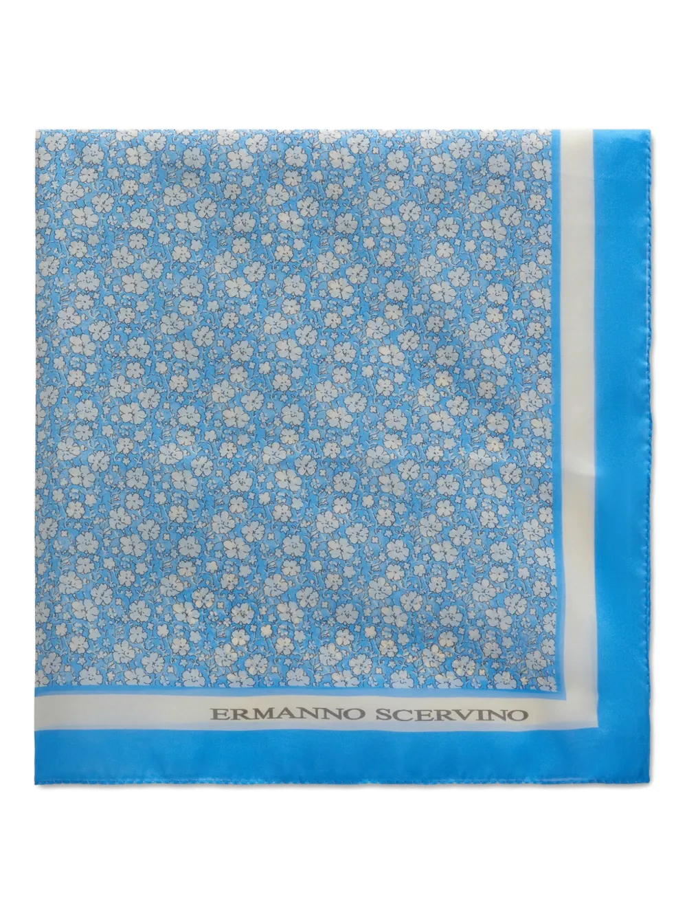 Ermanno Scervino Sjaal met bloemenprint Blauw