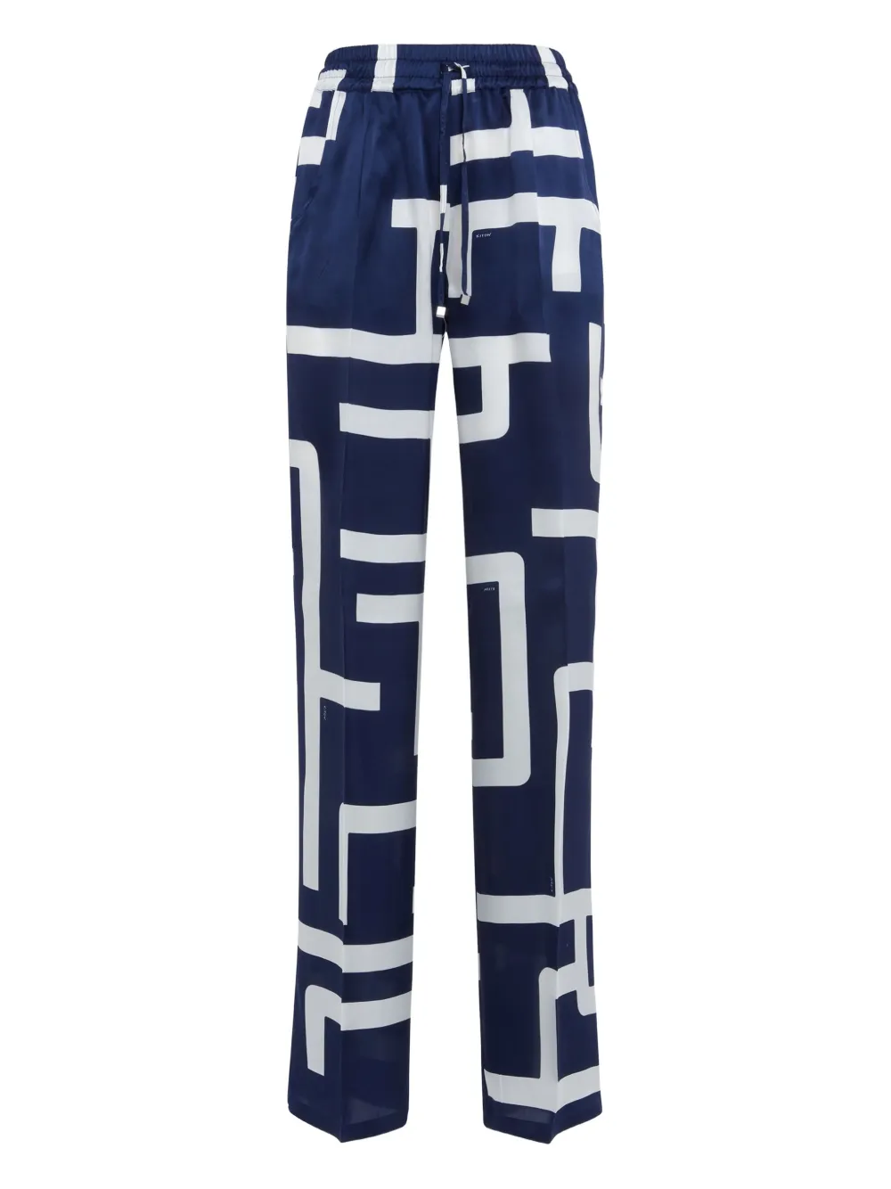 Kiton Zijden broek Blauw