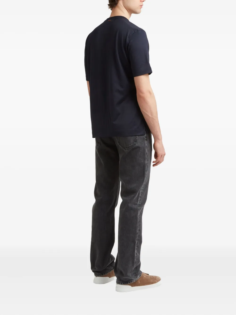 Zegna short-sleeve crew-neck t-shirt Blauw