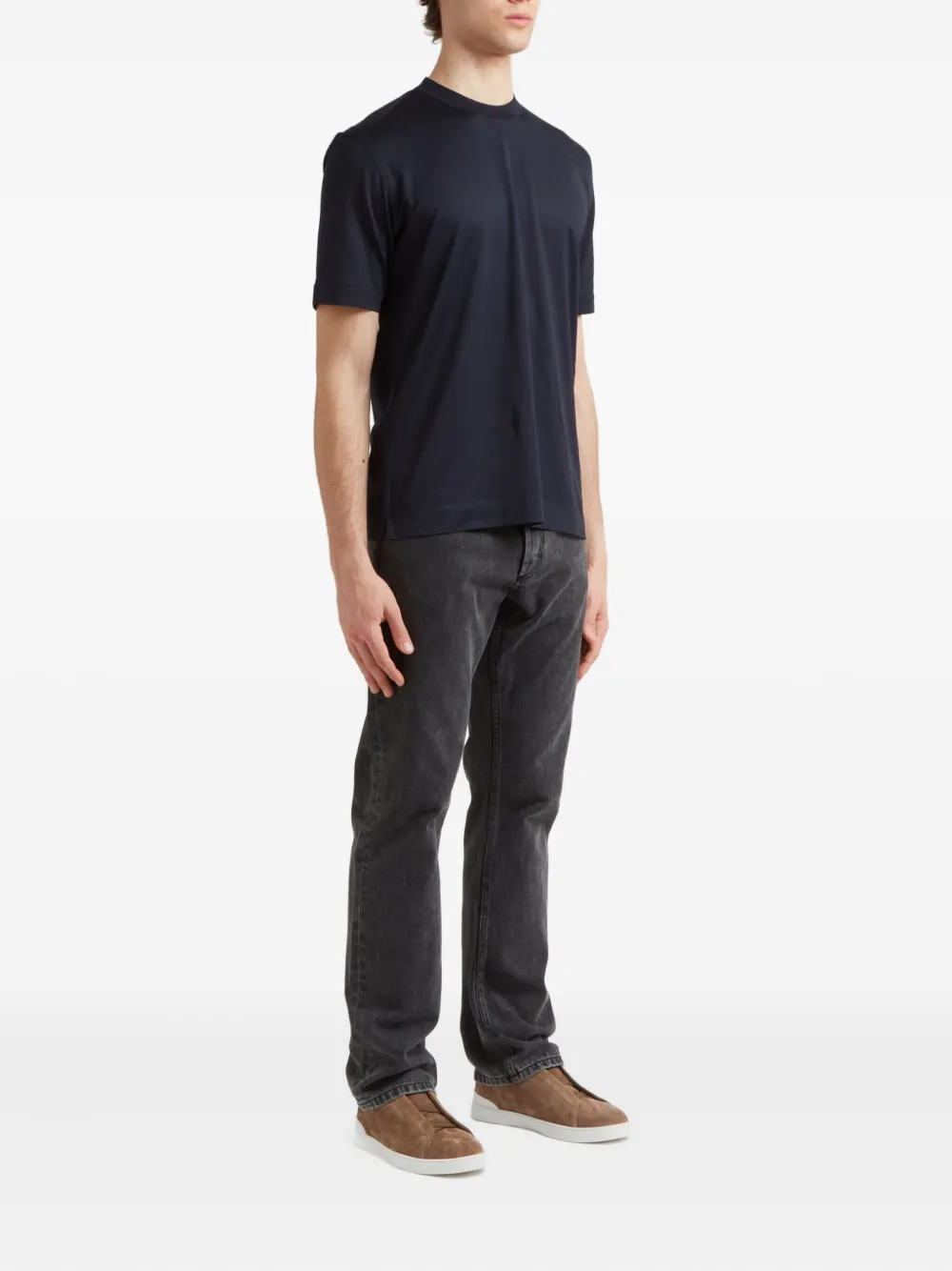 Zegna short-sleeve crew-neck t-shirt Blauw